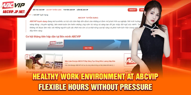 Careers 6 Healthy Work Environment at ABCVIP – Flexible hours without pressure
